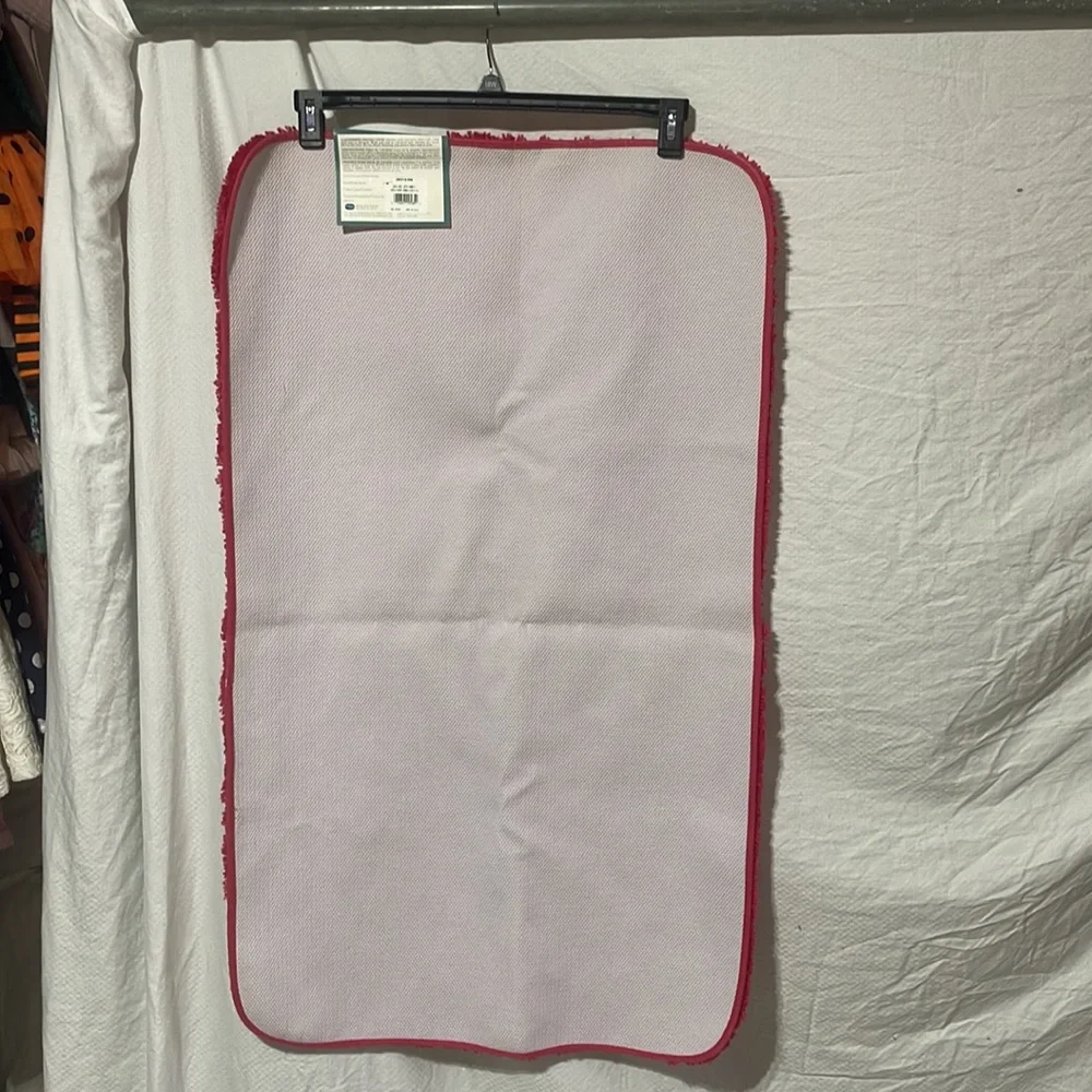 Spring maid red bath rug various sizes rubber backed nwt vintage new old stock